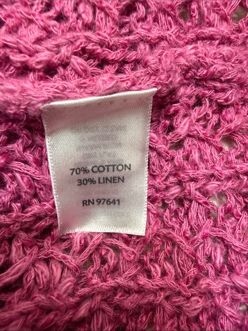 J. Jill Raspberry Pink Knit Button-Front Cardigan - Picture 5 of 6
